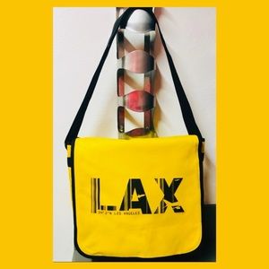 LAX YELLOW/ BLACK CANVAS BAG